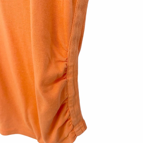 OG: Juicy Couture ✌︎︎ V Neck Tux Stripe Baby Tee T Shirt ✌︎︎ Orange Pop ✌︎︎ M L - Picture 5 of 12